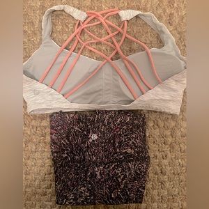 lululemon sports bra and leggings